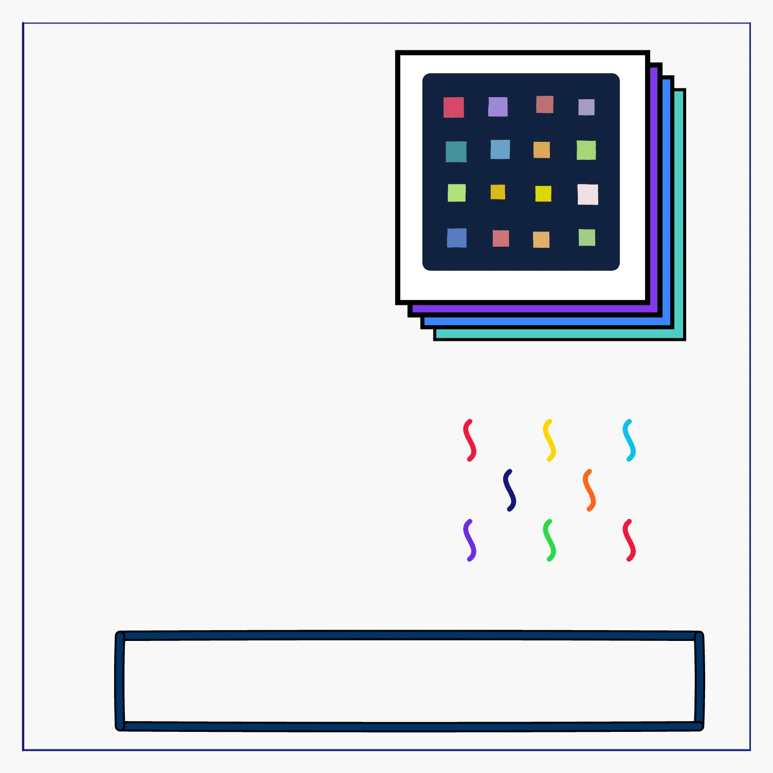 Joha artwork with glowing generative composition