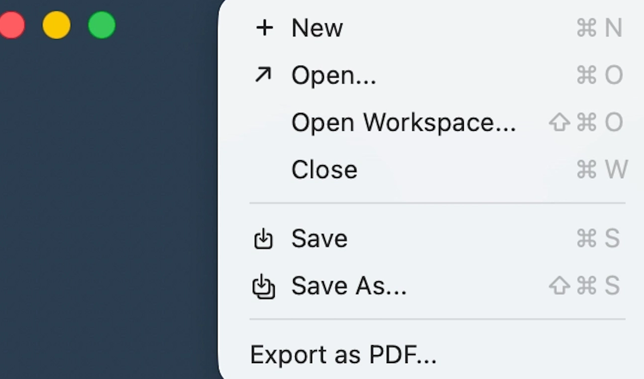 Void Text PDF export